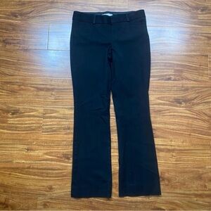 Banana Republic Black Sloan Midrise Bootcut Cropped Stretch Trouser Pant Size 0P